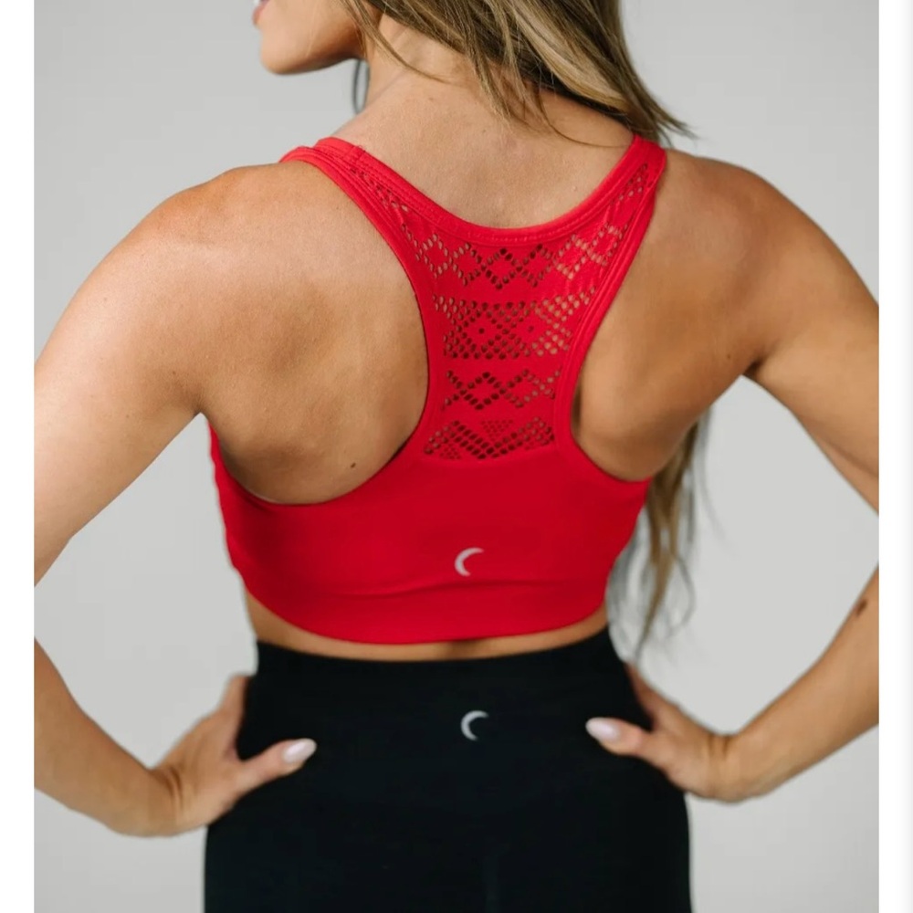 BNWT Zyia Red Bomber Bra -XL
